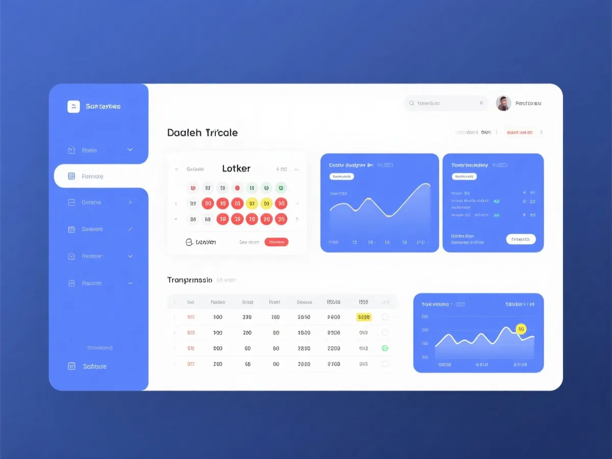 开奖结果数据展示界面